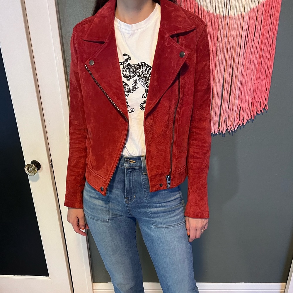 Red Blank NYC suede jacket - Small
